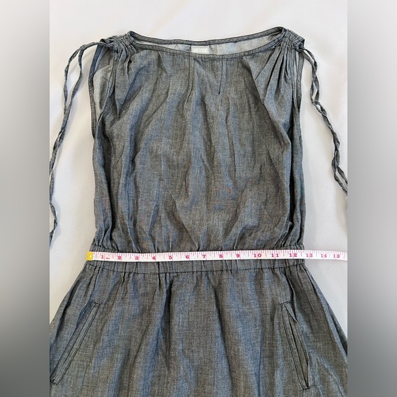 Converse All-Star Midi Dress Women's Sz XS Dark Gray Sleeveless 100% Cotton - Picture 4 of 9